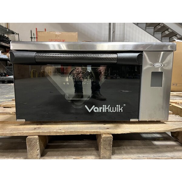 Scratch and Dent Cadco VariKwik VK-120 Stainless Steel Countertop High-Speed Oven with Touchscreen - 1,920W, 120V