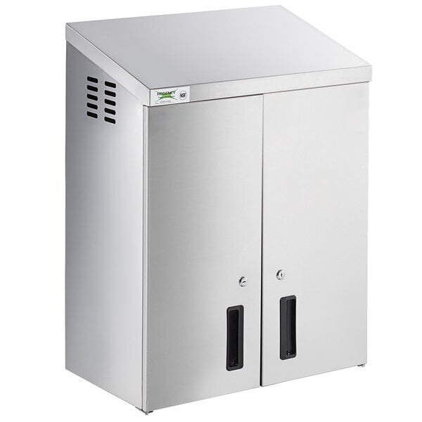 Scratch and Dent Regency 24" Stainless Steel Wall Cabinet with Hinged Doors