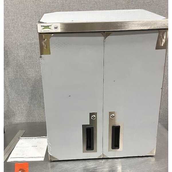 Scratch and Dent Regency 24" Stainless Steel Wall Cabinet with Hinged Doors