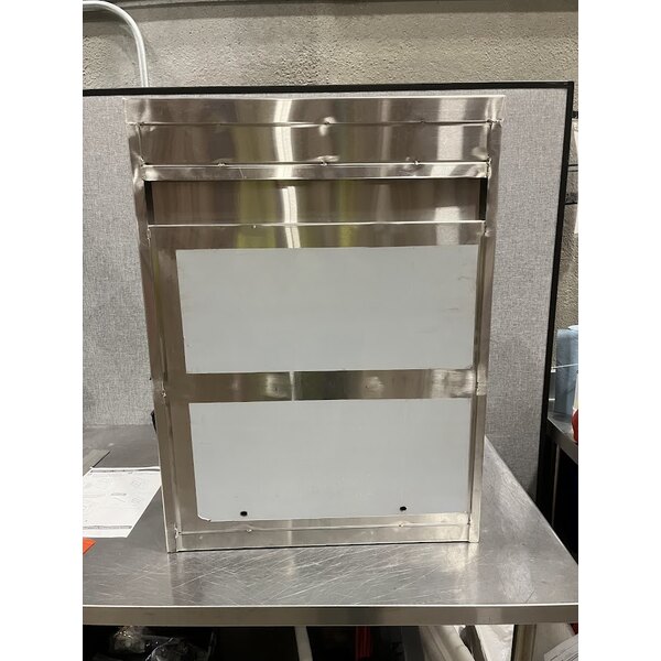 Scratch and Dent Regency 24" Stainless Steel Wall Cabinet with Hinged Doors