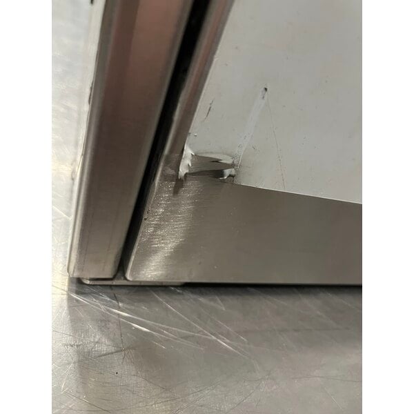 Scratch and Dent Regency 24" Stainless Steel Wall Cabinet with Hinged Doors