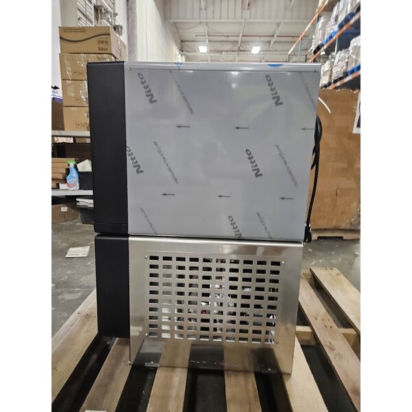 Scratch and Dent Follett 7UC114A-HW-NF-ST-00 Champion 7 Series Air-Cooled Chewblet Undercounter Ice Maker and Hot / Ambient Water Dispenser with 7 lb. Bin - 115V, 100 lb.