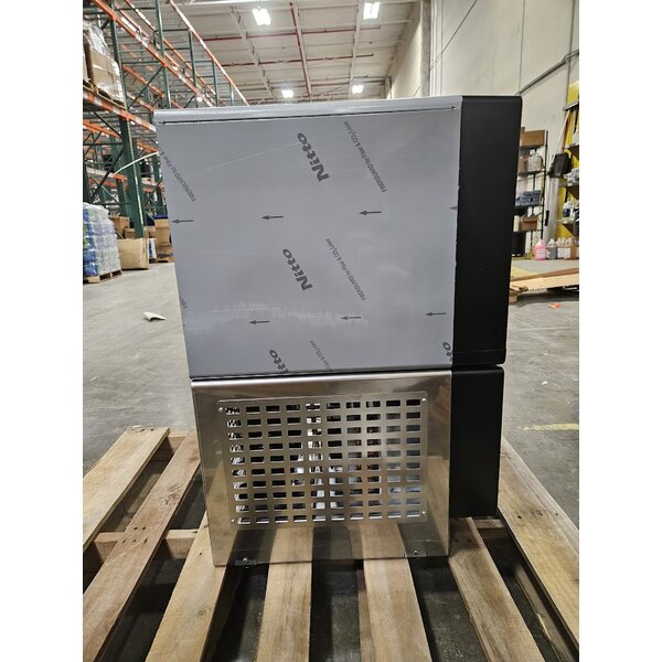 Scratch and Dent Follett 7UC114A-HW-NF-ST-00 Champion 7 Series Air-Cooled Chewblet Undercounter Ice Maker and Hot / Ambient Water Dispenser with 7 lb. Bin - 115V, 100 lb.