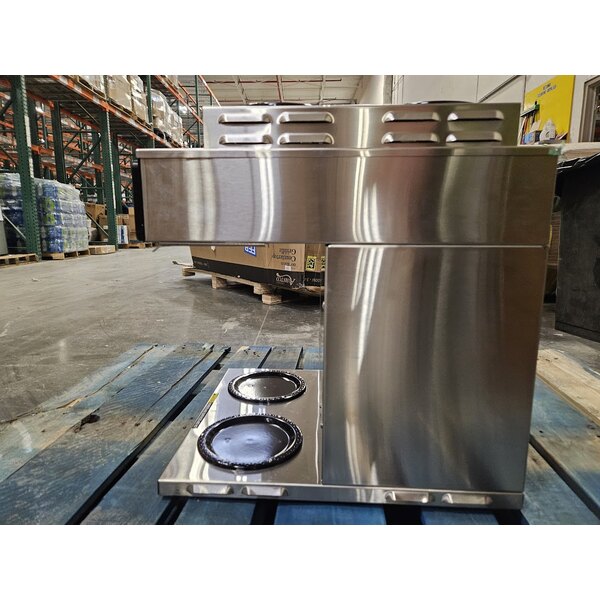 Scratch and Dent Bunn 38700.0014 Axiom 4/2 Twin 12 Cup Automatic Coffee Brewer with 4 Upper and 2 Lower Warmers - 120/208-240V