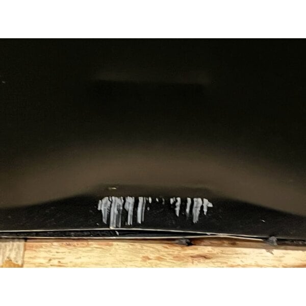 Scratch and Dent Avantco UBB-72G-HC 73" Black Counter Height Narrow Glass Door Back Bar Refrigerator with LED Lighting