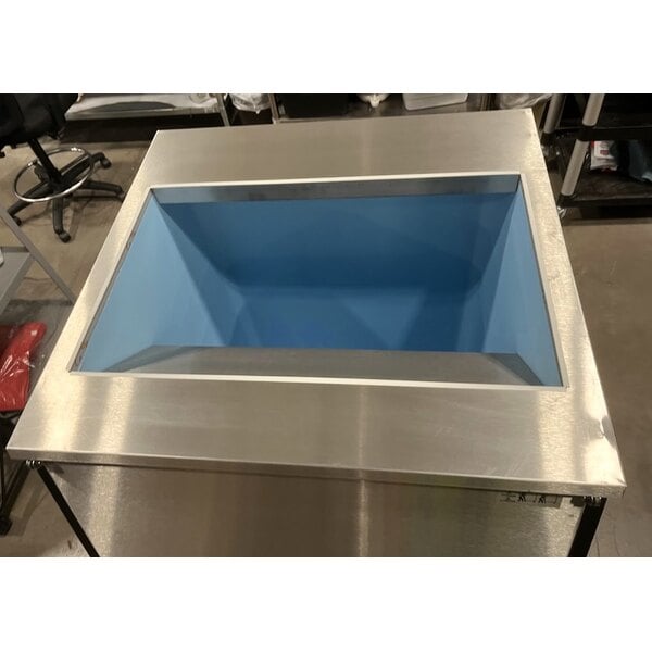 Scratch and Dent Avantco Ice Diamond EBIN50030 30" Stainless Steel Ice Storage Bin - 500 lb.