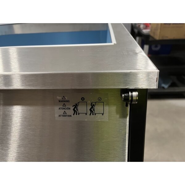 Scratch and Dent Avantco Ice Diamond EBIN50030 30" Stainless Steel Ice Storage Bin - 500 lb.