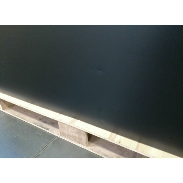 Scratch and Dent Avantco UBB-2-HC 59" Black Counter Height Solid Door Back Bar Refrigerator with LED Lighting