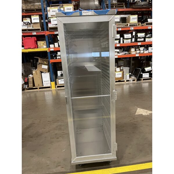 Scratch and Dent Regency 40 Pan End Load Enclosed Bun / Sheet Pan Rack with Clear Acrylic Door - Welded
