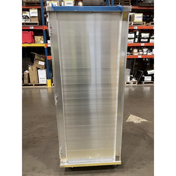 Scratch and Dent Regency 40 Pan End Load Enclosed Bun / Sheet Pan Rack with Clear Acrylic Door - Welded