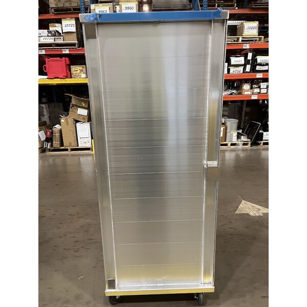 Scratch and Dent Regency 40 Pan End Load Enclosed Bun / Sheet Pan Rack with Clear Acrylic Door - Welded