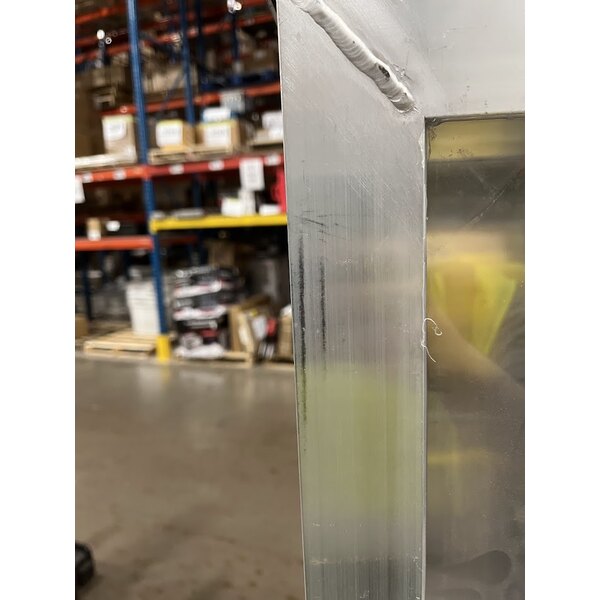 Scratch and Dent Regency 40 Pan End Load Enclosed Bun / Sheet Pan Rack with Clear Acrylic Door - Welded