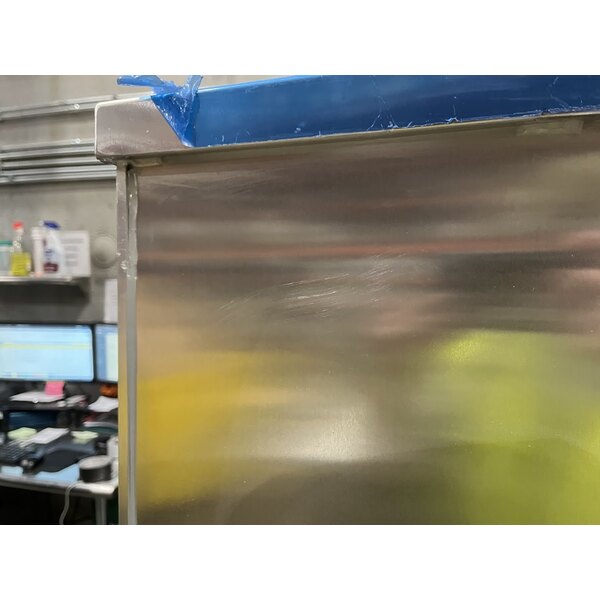 Scratch and Dent Regency 40 Pan End Load Enclosed Bun / Sheet Pan Rack with Clear Acrylic Door - Welded