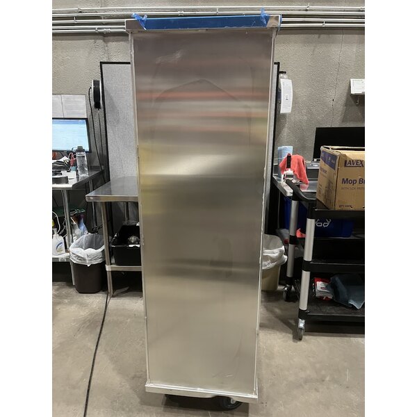 Scratch and Dent Regency 40 Pan End Load Enclosed Bun / Sheet Pan Rack with Clear Acrylic Door - Welded