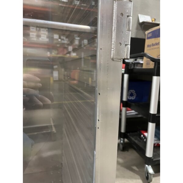 Scratch and Dent Regency 40 Pan End Load Enclosed Bun / Sheet Pan Rack with Clear Acrylic Door - Welded