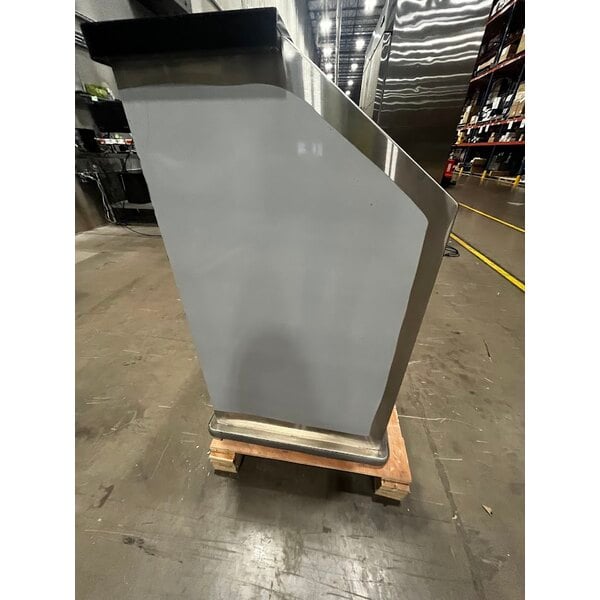 Scratch and Dent Regency 74" Standard Stainless Steel Portable Bar with Two Removable Speed Rails, Ice Bin, and Removable Ice Bin Cover