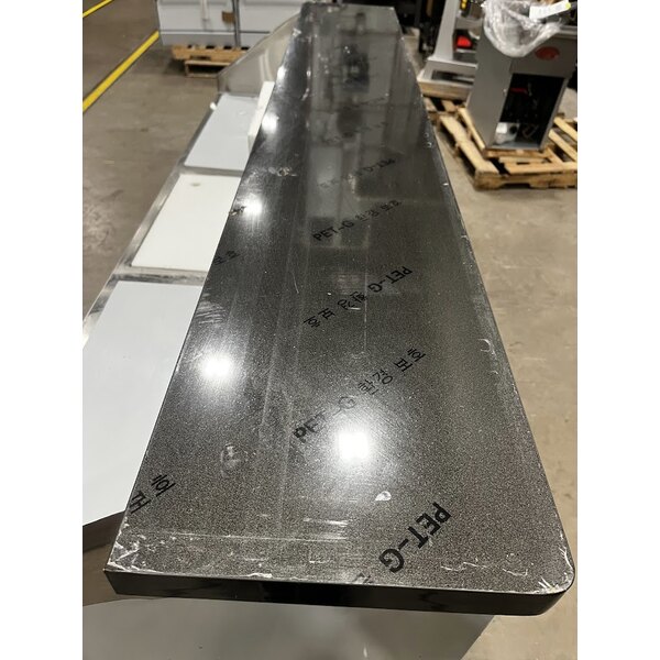 Scratch and Dent Regency 74" Standard Stainless Steel Portable Bar with Two Removable Speed Rails, Ice Bin, and Removable Ice Bin Cover