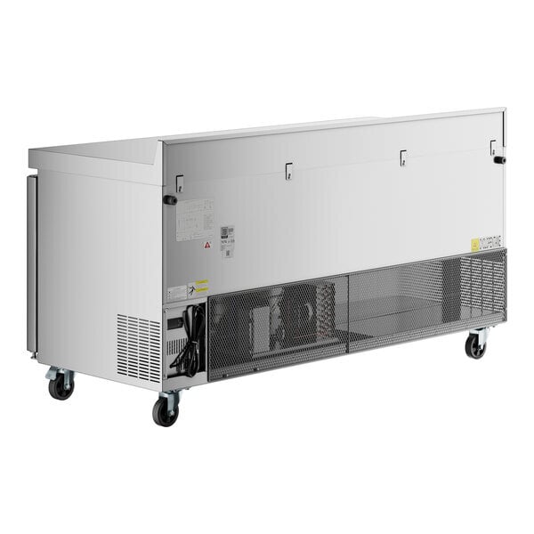 Scratch and Dent Avantco AWT-72R 72" Worktop Refrigerator with 3 1/2" Backsplash