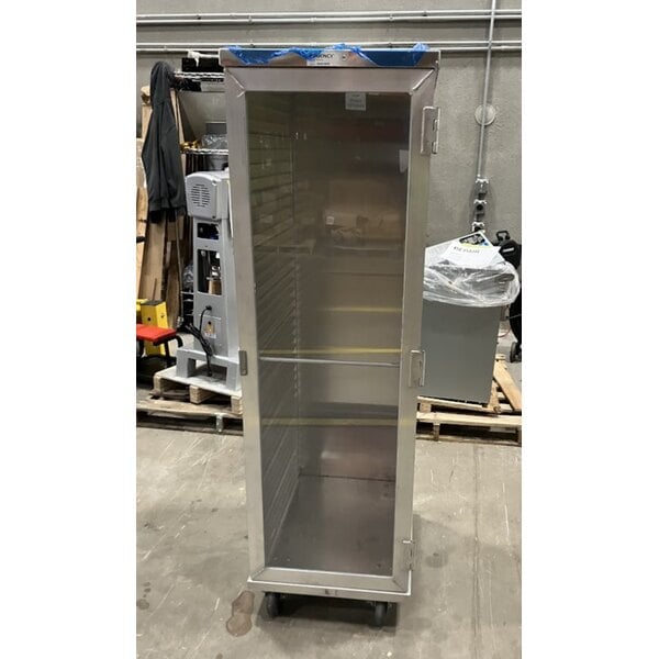 Scratch and Dent Regency 40 Pan End Load Enclosed Bun / Sheet Pan Rack with Clear Acrylic Door - Welded