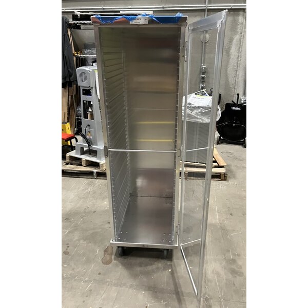 Scratch and Dent Regency 40 Pan End Load Enclosed Bun / Sheet Pan Rack with Clear Acrylic Door - Welded