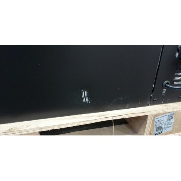 Scratch and Dent Avantco UDD-48-HC Double Tap Kegerator Beer Dispenser - Black, (2) 1/2 Keg Capacity