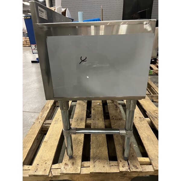 Scratch and Dent Regency 18" x 36" Underbar Ice Bin with 7 Circuit Post-Mix Cold Plate and Bottle Holders - 79 lb.