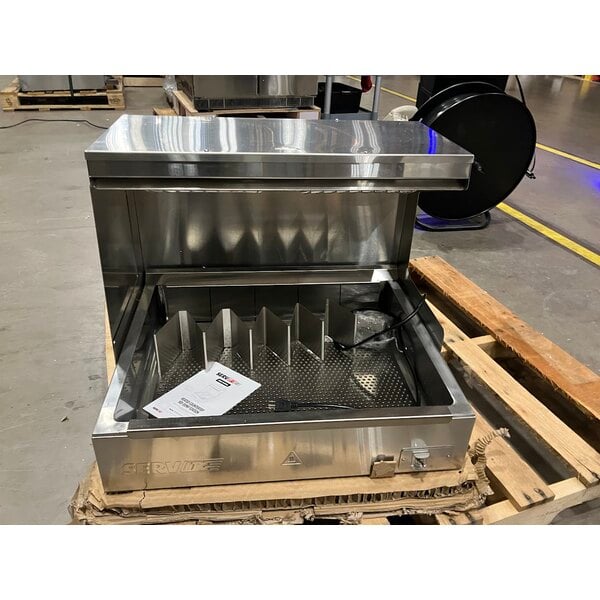 Scratch and Dent ServIt FFDS26 26" Stainless Steel Fry Dump Holding Station - 120V