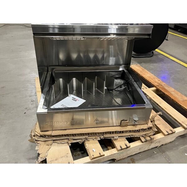Scratch and Dent ServIt FFDS26 26" Stainless Steel Fry Dump Holding Station - 120V