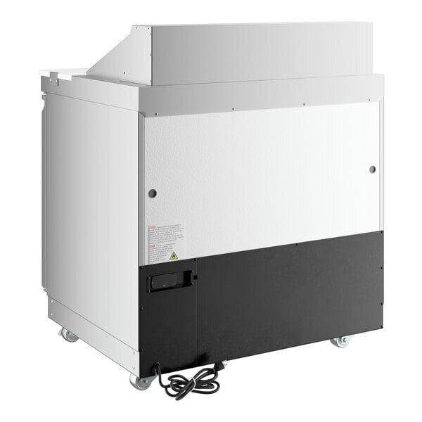 Scratch and Dent Avantco ZPT-36-FB-HC 36" 2 Door Front Breathing Cutting Top Refrigerated Sandwich Prep Table