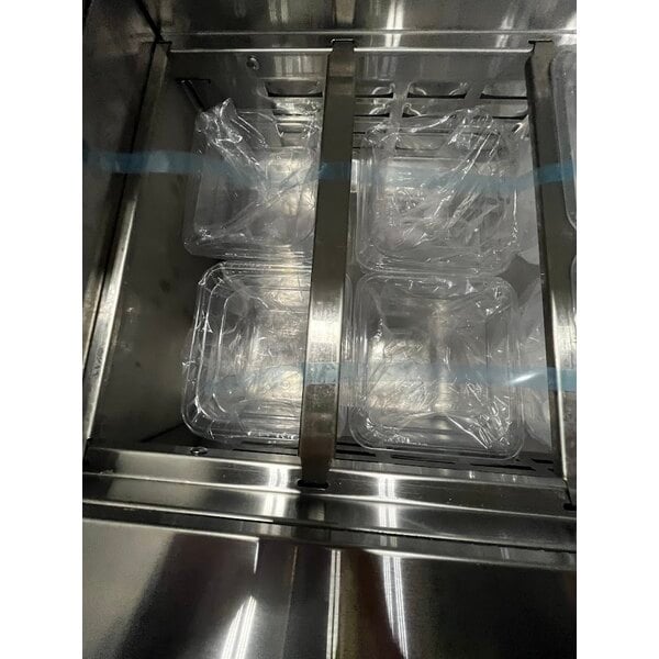 Scratch and Dent Avantco ZPT-36-FB-HC 36" 2 Door Front Breathing Cutting Top Refrigerated Sandwich Prep Table