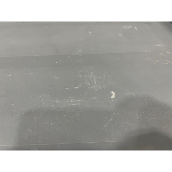 Scratch and Dent Rubbermaid® FG409100GRAY Xtra Gray 300 lb. Three Shelf Utility Cart / Bus Cart 40" x 20" x 37"