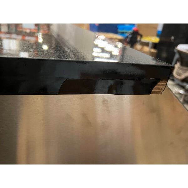 Scratch and Dent Regency 74" Standard Stainless Steel Portable Bar with Two Removable Speed Rails, Ice Bin, and Removable Ice Bin Cover