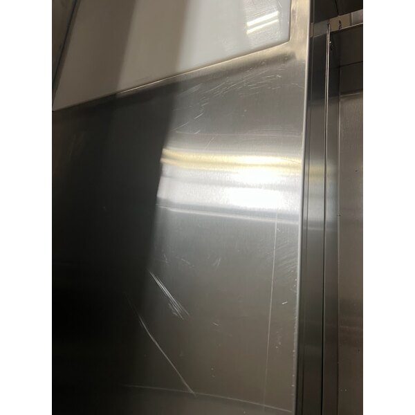 Scratch and Dent Regency 74" Standard Stainless Steel Portable Bar with Two Removable Speed Rails, Ice Bin, and Removable Ice Bin Cover