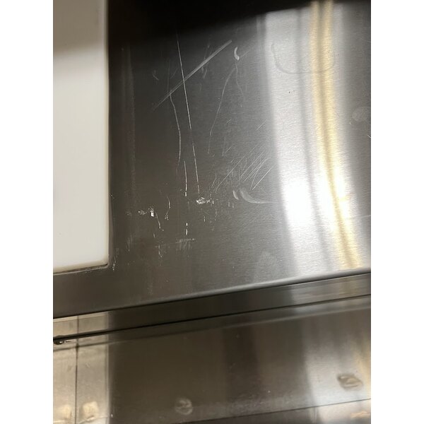 Scratch and Dent Regency 74" Standard Stainless Steel Portable Bar with Two Removable Speed Rails, Ice Bin, and Removable Ice Bin Cover