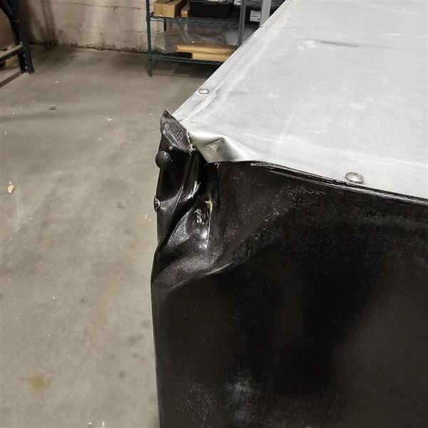 Scratch and Dent Beverage-Air B48HC-1-G-B 48" Black Underbar Height Glass Door Back Bar Refrigerator