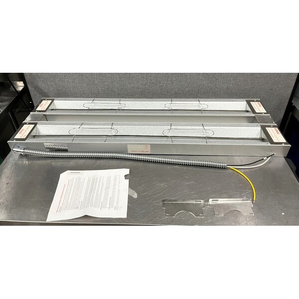 Scratch and Dent ServIt 48" Double Strip Warmer with Dual Adjustable Infinite Controls - 120V, 1,900W