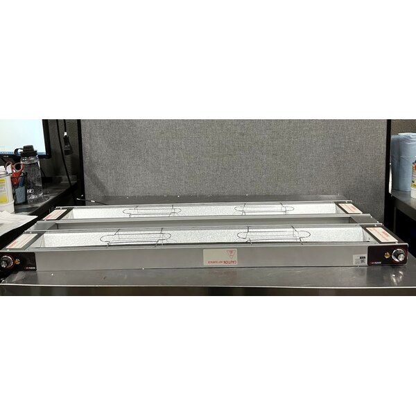 Scratch and Dent ServIt 48" Double Strip Warmer with Dual Adjustable Infinite Controls - 120V, 1,900W