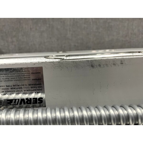 Scratch and Dent ServIt 48" Double Strip Warmer with Dual Adjustable Infinite Controls - 120V, 1,900W