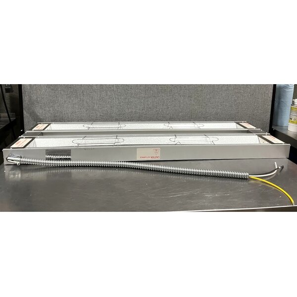 Scratch and Dent ServIt 48" Double Strip Warmer with Dual Adjustable Infinite Controls - 120V, 1,900W