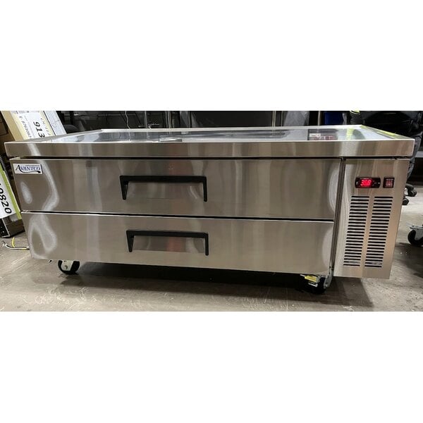 Scratch and Dent Avantco CBE-60-HC 60" 2 Drawer Refrigerated Chef Base
