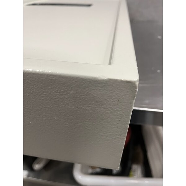 Scratch and Dent Barska AX13368 15 11/16" x 4 3/4" x 34" White Steel Wall-Mount 240-Key Cabinet / Safe with Digital Keypad and Key Lock