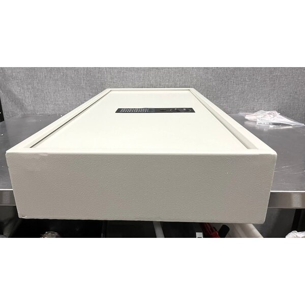 Scratch and Dent Barska AX13368 15 11/16" x 4 3/4" x 34" White Steel Wall-Mount 240-Key Cabinet / Safe with Digital Keypad and Key Lock