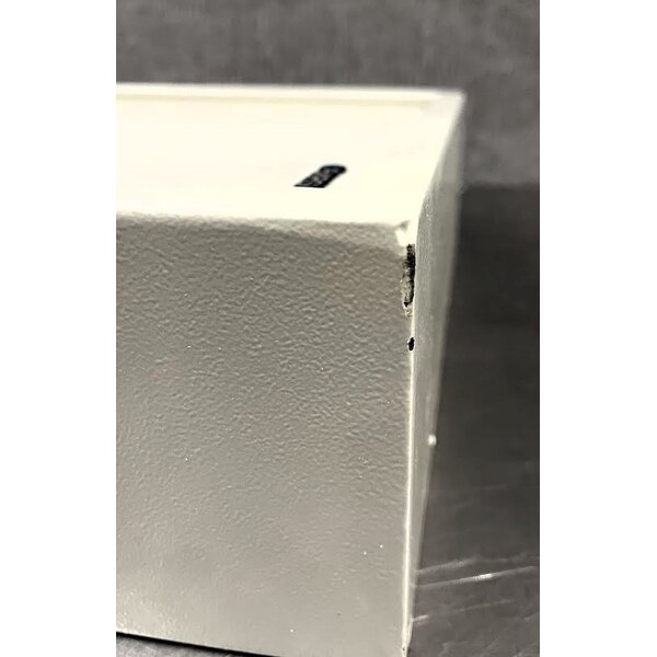 Scratch and Dent Barska AX13368 15 11/16" x 4 3/4" x 34" White Steel Wall-Mount 240-Key Cabinet / Safe with Digital Keypad and Key Lock