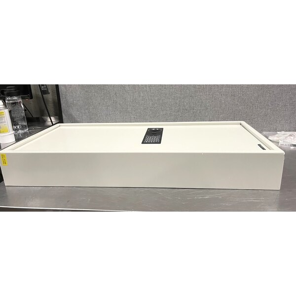 Scratch and Dent Barska AX13368 15 11/16" x 4 3/4" x 34" White Steel Wall-Mount 240-Key Cabinet / Safe with Digital Keypad and Key Lock