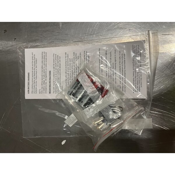 Scratch and Dent Barska AX13368 15 11/16" x 4 3/4" x 34" White Steel Wall-Mount 240-Key Cabinet / Safe with Digital Keypad and Key Lock