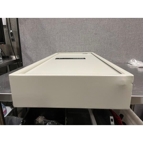 Scratch and Dent Barska AX13368 15 11/16" x 4 3/4" x 34" White Steel Wall-Mount 240-Key Cabinet / Safe with Digital Keypad and Key Lock