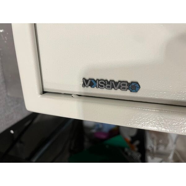 Scratch and Dent Barska AX13368 15 11/16" x 4 3/4" x 34" White Steel Wall-Mount 240-Key Cabinet / Safe with Digital Keypad and Key Lock