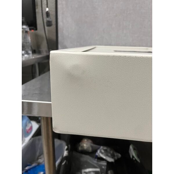 Scratch and Dent Barska AX13368 15 11/16" x 4 3/4" x 34" White Steel Wall-Mount 240-Key Cabinet / Safe with Digital Keypad and Key Lock