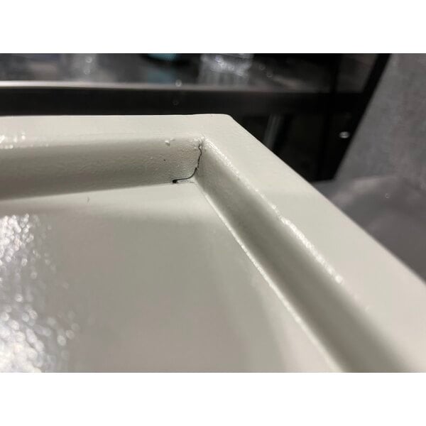 Scratch and Dent Barska AX13368 15 11/16" x 4 3/4" x 34" White Steel Wall-Mount 240-Key Cabinet / Safe with Digital Keypad and Key Lock