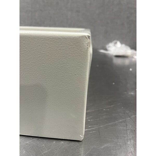 Scratch and Dent Barska AX13368 15 11/16" x 4 3/4" x 34" White Steel Wall-Mount 240-Key Cabinet / Safe with Digital Keypad and Key Lock